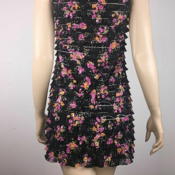 Free People S Multicolor Floral Ruffle Tunic Tank - Picture 7 of 9